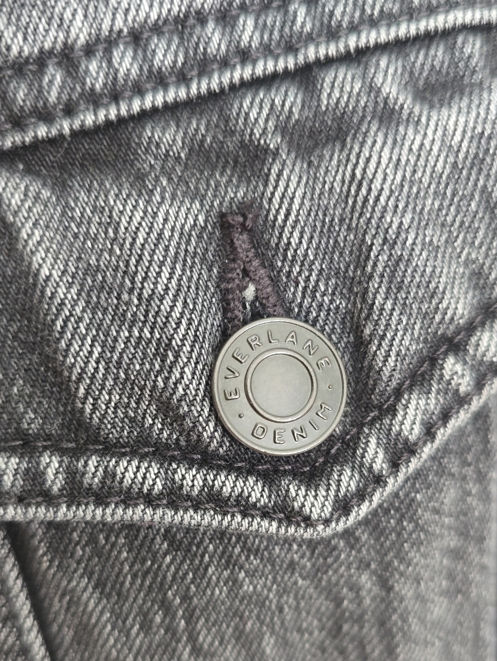 Everlane | Washed Black Denim Jacket - Picture 3 of 7